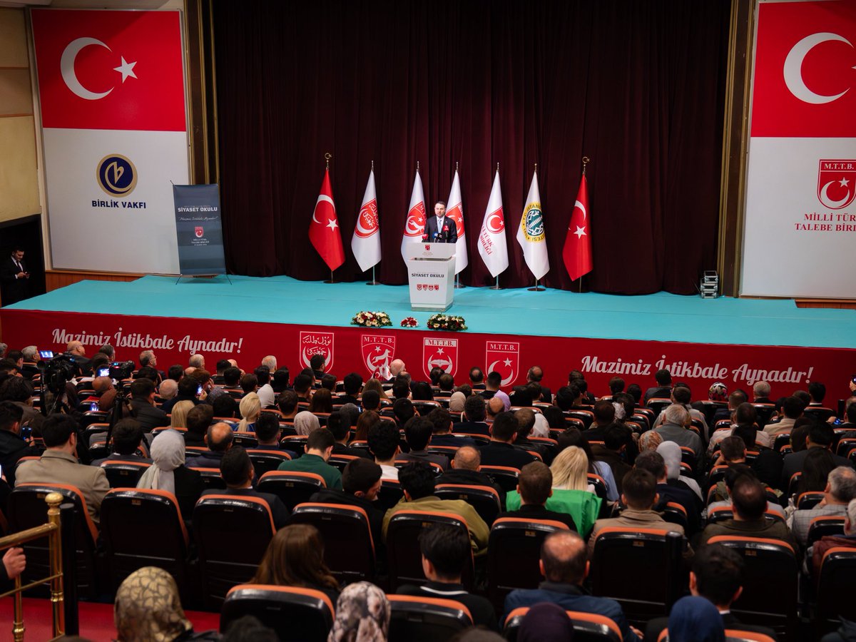 mttborgtr's tweet photo. T.C. Adalet Bakanı Sayın Akın Gürlek’in konuk olarak katıldığı “Siyaset Okulu”nun bu haftaki programı MTTB Genel Merkezi’nde gerçekleşti. https://t.co/OlDuZWfEnf