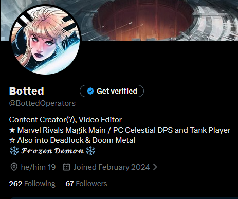 Botted tweet media