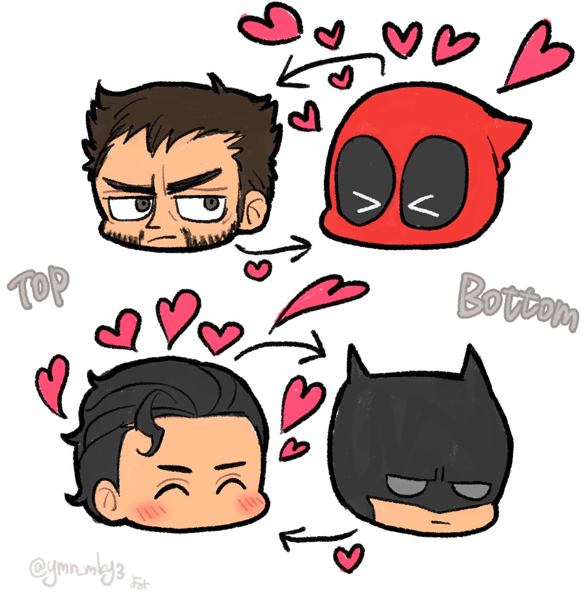 ymn_mky3's tweet photo. My favorite ship lately.
#wldp
#Loganpool
#superbat
#クラブル https://t.co/OE4T5QMSLX