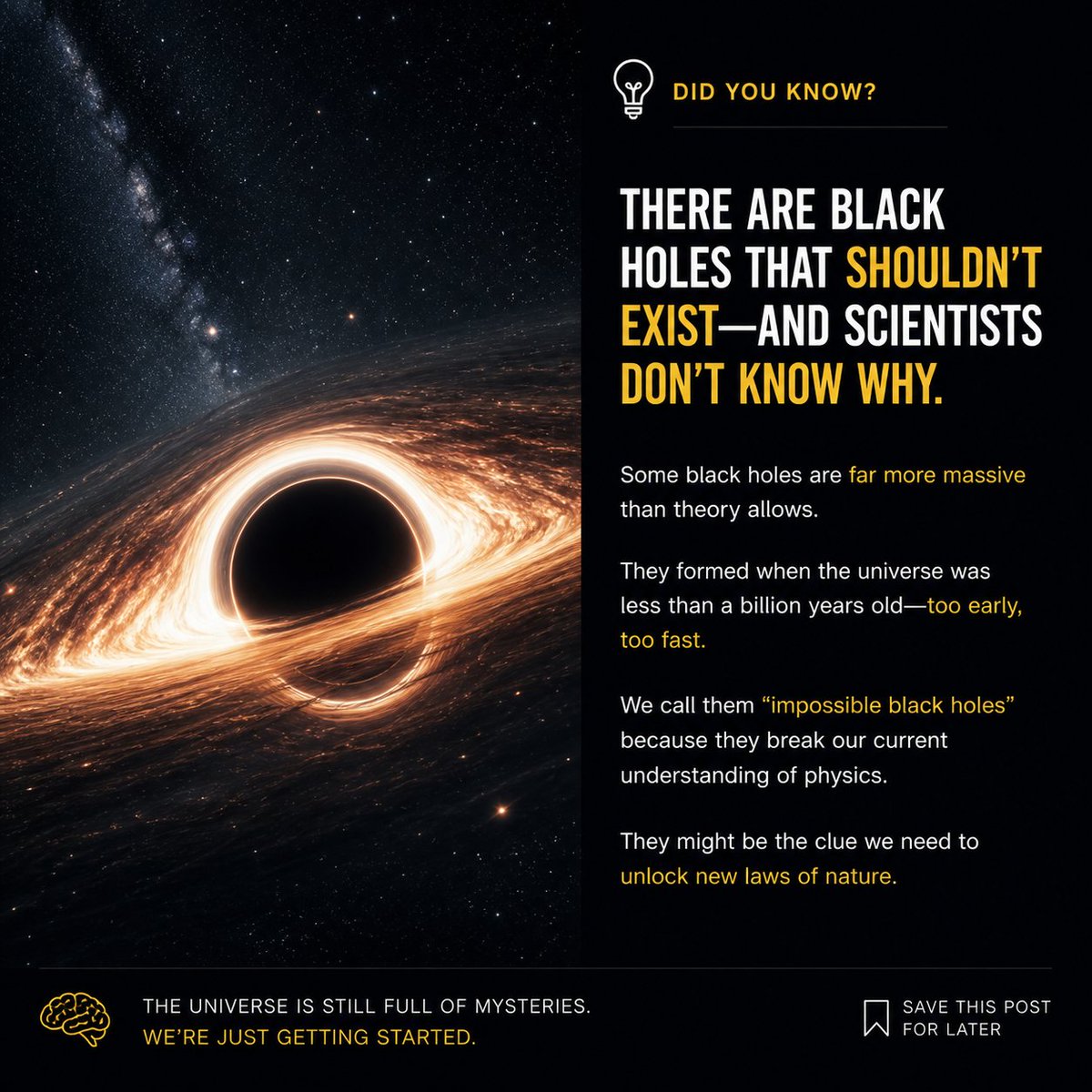 AnonAlchemist9's tweet image. In a Universe where the Impossible is Possible...
#Universe #BlackHoles #Science #Astronomy