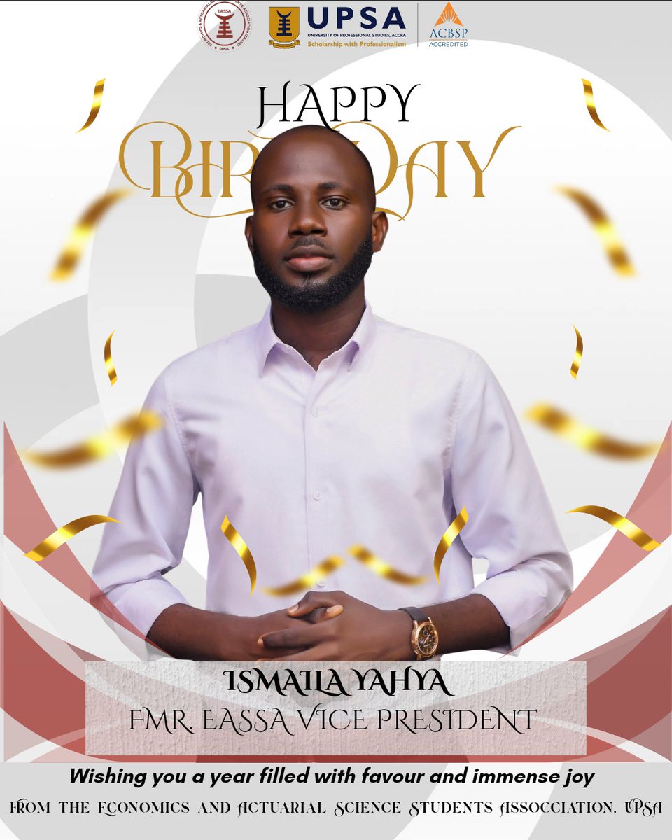 eassaupsa's tweet photo. ♥️🤍♥️🤍♥️🤍🤍♥️🤍♥️🤍♥️
 
A very happy birthday from all of us at EASSA to the first EASSA Vice President, Ismaila Yahya, a true pioneer of excellence. 
Have a blessed day. God bless you. ♥️🤍

 #EASSAUPSA
 #BRIDGINGTHEGAP
♥️🤍♥️🤍♥️🤍🤍♥️🤍♥️🤍♥️ https://t.co/74FWBoxhM2