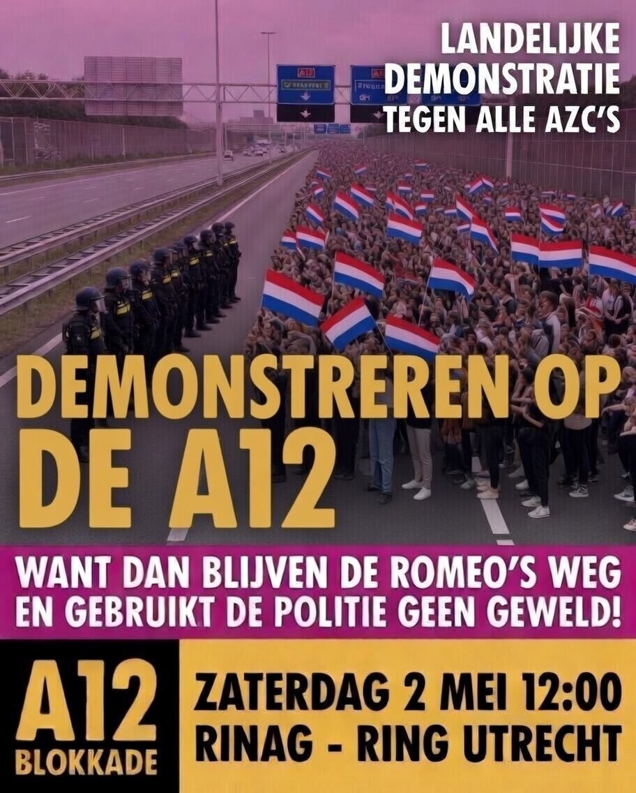 Ik heb inmiddels begrepen, dat er keihard wordt ingegrepen bij AZC demonstranten en XTREBELLION en Palestine for Free met de mantel der liefde wordt bedekt.... 
Hoe valt dit nog ooit te rijmen in een Democratie.