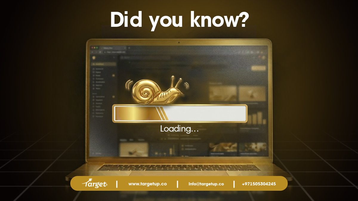 TargetAdvertis's tweet photo. Did you know?
Slow websites lose 40% of visitors https://t.co/Hq7GgTilM2