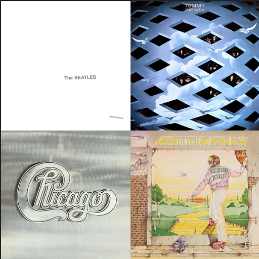 musicalvagabond's tweet image. which of these albums do you like most?🎶🎹🎸🎤🥁 #NowPlaying #TheBeatles #TheWho #Chicago #EltonJohn