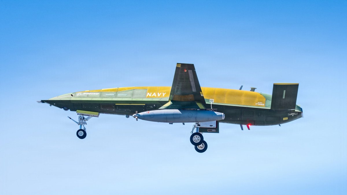 DroneWarfareX's tweet image. Navy's MQ-25A Stingray completes first production-rep test flight. Unmanned carrier refueling inches closer, but IOC delays still limit carrier air wing reach in the Pacific.

breakingdefense.com/2026/04/navys-…

#DroneWarfare #DroneAnalysis #ISR #MaritimeDrones