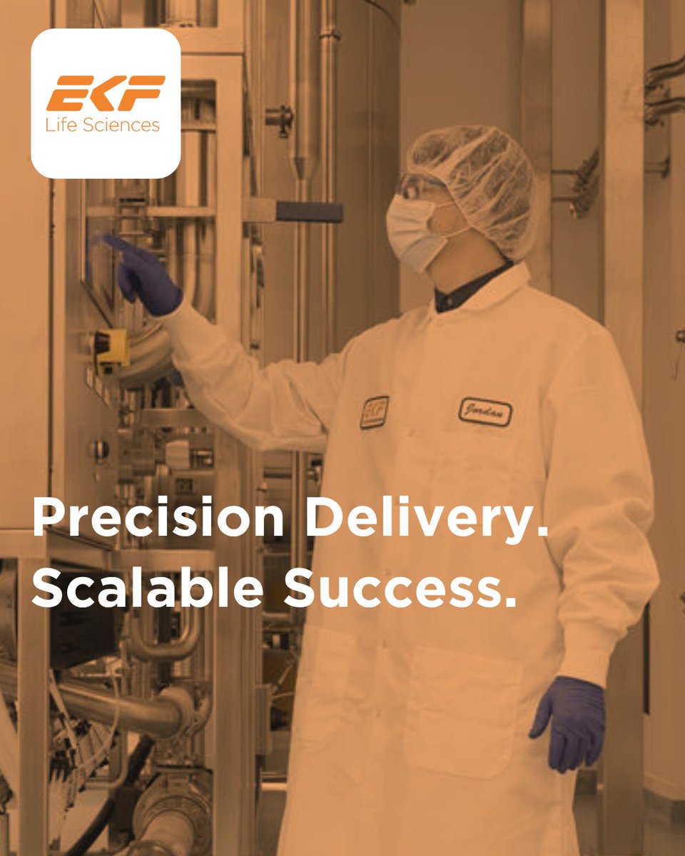 EKFdiagnostics's tweet photo. Most life sciences breakthroughs don’t fail in the lab.
They fail at scale.

Turning discovery into impact requires the right infrastructure.
EKF Life Sciences helps make that happen.

🔗 https://t.co/eqZ3iACRBV

#LifeSciences
#Fermentation 
#Enzymes https://t.co/GeKF6moIQG