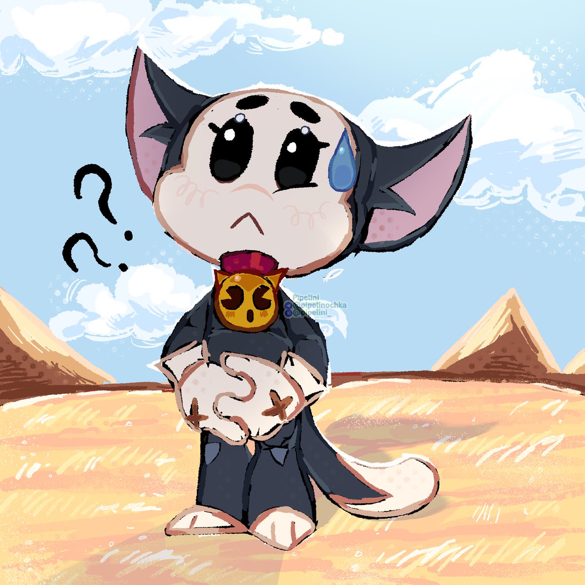 pipelinochka's tweet image. awwwww kitty &amp;lt;3 

#finx #najia #kit #brawlstars