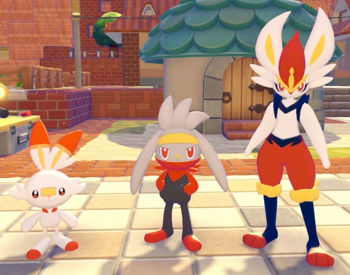 Pokopia Raboot Scorbunny, Raboot, & Cinderace in Pokopia :3 #Pokemon #PokemonPokopia # ...