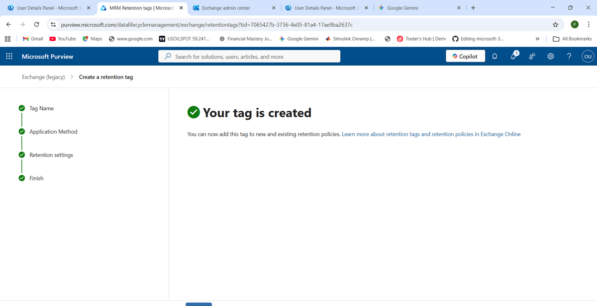zenithguy's tweet photo. Lesson 09: Data Lifecycle Automation ⚙️📦Moved from "What" (Archive) to "How" (Retention Policies).
Created Tags/Policies.
Applied via Set-Mailbox.
Verified assignment via Get-Mailbox.Efficiency + Compliance = Win. 🚀#M365 #PowerShell #SysAdmin #LearningInPublic https://t.co/RhmUmu10zb