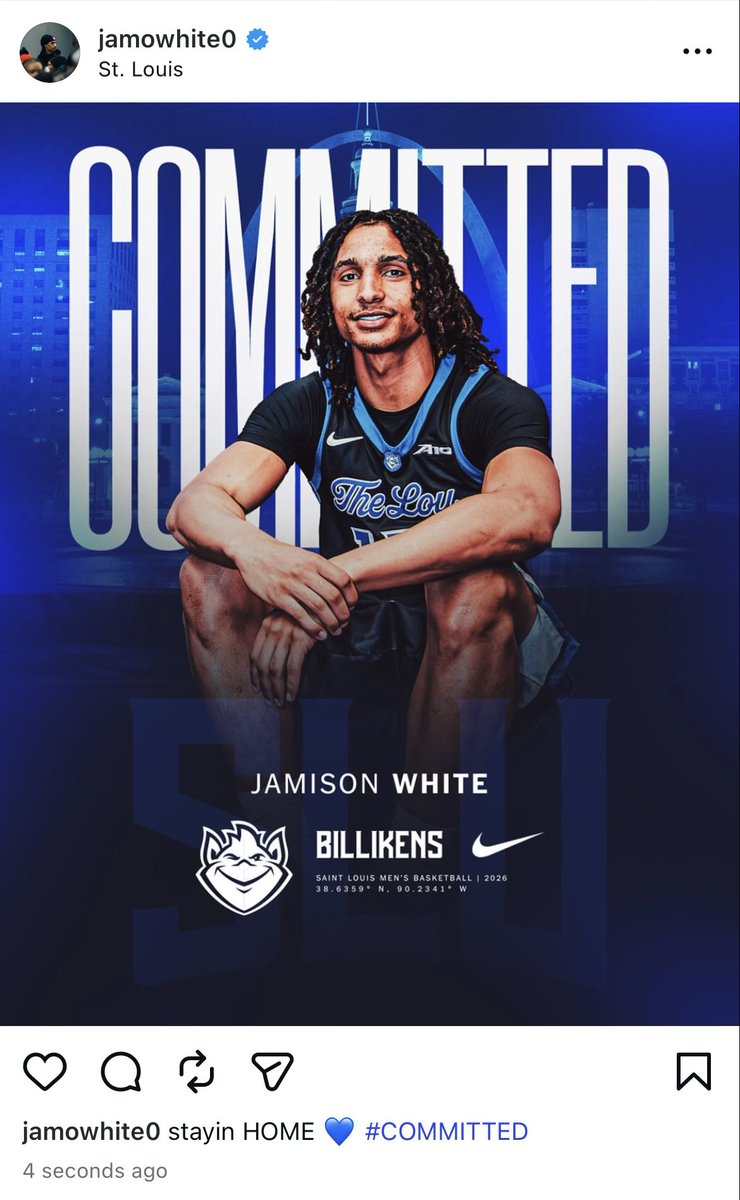 WestPineBills's tweet photo. BOOM 

Jamison White commits to SLU! The roster is officially finished. Welcome Jamo! https://t.co/KK93zCeHU4