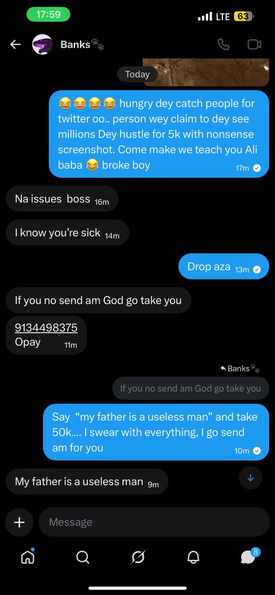 Davboy237's tweet photo. @pero13_ @Metaverse_Arena @ItRight27163 @omowereyso He is a thief bro https://t.co/ApfHzoiGIJ