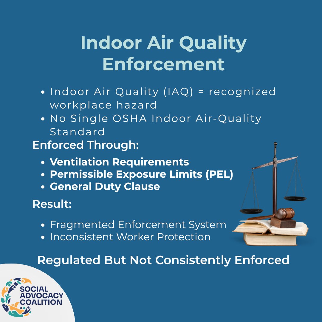 SACOV19's tweet image. Learn more about indoor air quality enforcement, an extremely important topic that impacts workers worldwide.  Over 90% of the global population is exposed to polluted air. 
#pollution #airquality #osha #globalhealth #health