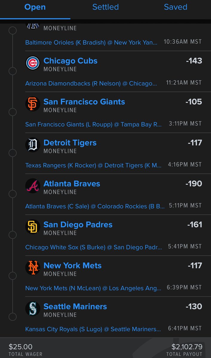 TheBossManKT's tweet photo. 8/8 MLB ML predictions 25$➡️2k 💰⚾️ https://t.co/aejRDsbqHT