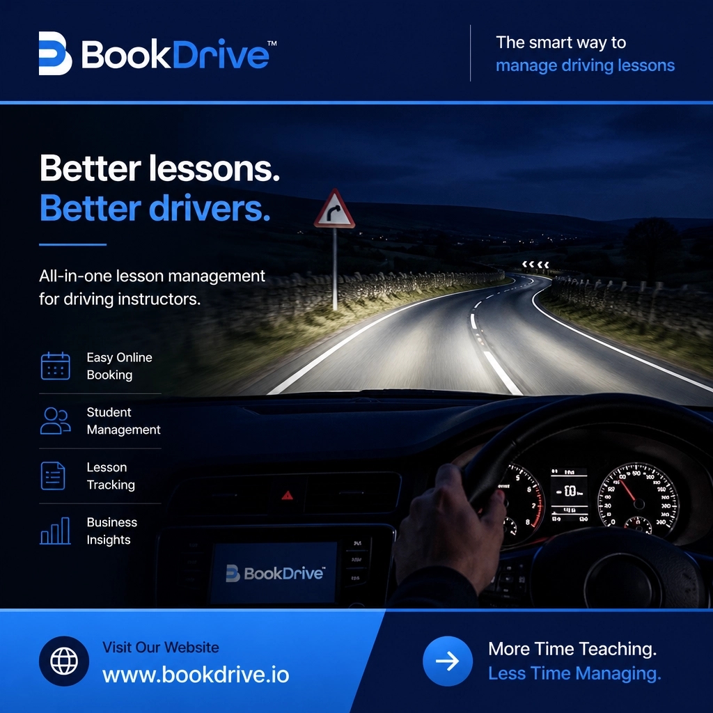 bookdrive4's tweet image. Night driving! 🌙 When to dip headlights?
💡 Following a car
💡 Car coming towards you
💡 Street-lit areas

Stay polite! 🚗✨ Get test-ready with BookDrive™.
App: play.google.com/store/apps/det…

#TheoryTest #BookDrive #SafeDriving #ADI