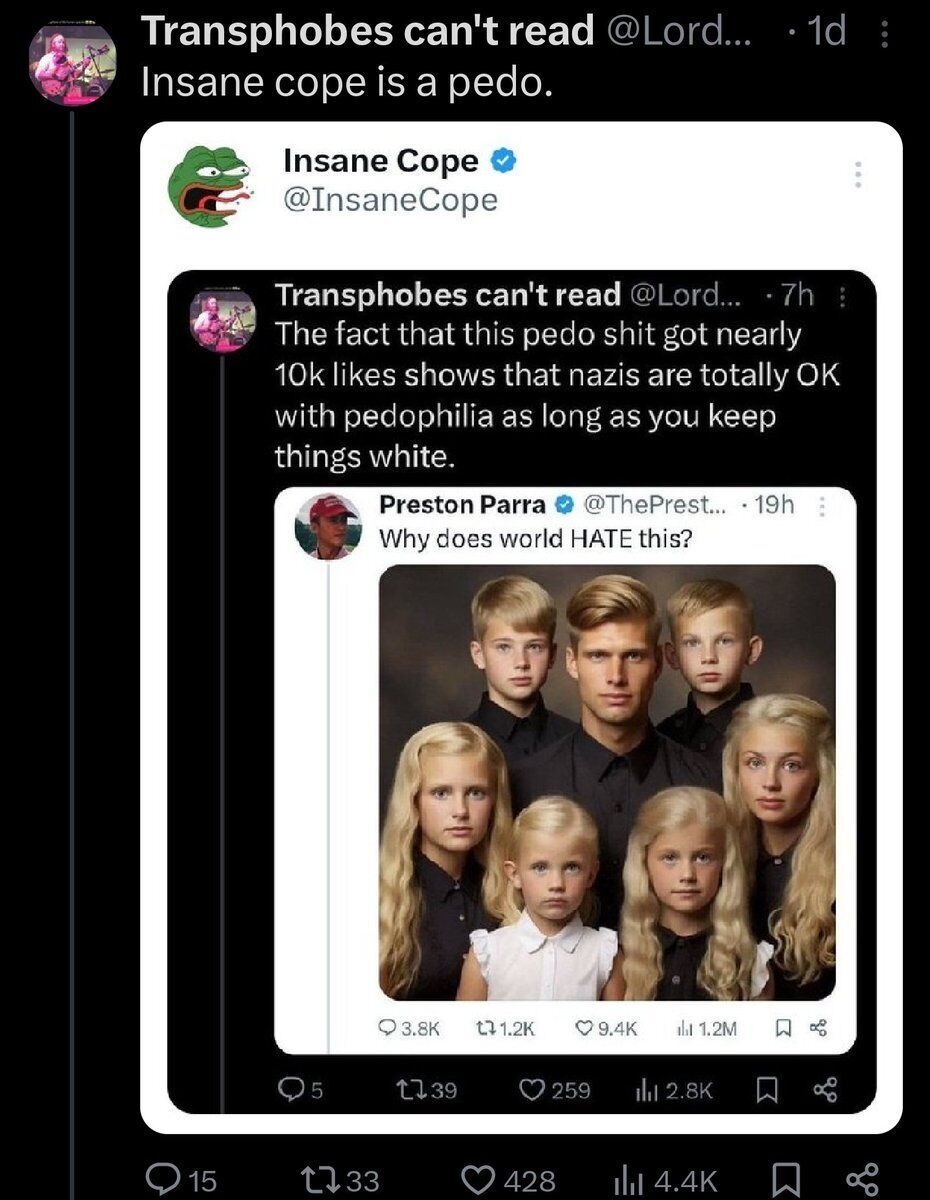 Insane Cope tweet media
