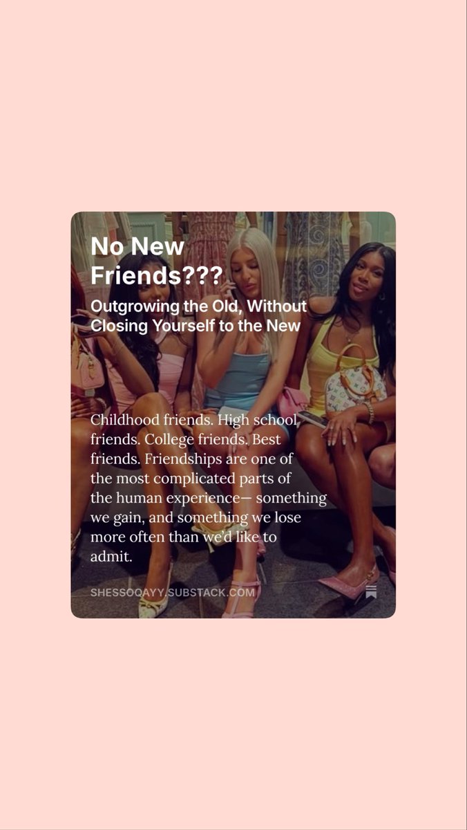 shessoqay's tweet image. Exploring the parallels of friendship— enjoy this quick read on Substack for my intellectual &amp;amp; emotional girls, anyone seeking hope in finding your person/tribe.. this is for you💖 link below 👇🏽

open.substack.com/pub/shessoqayy…

#creativewriting #creativewriter #Substack #NoNewFriend