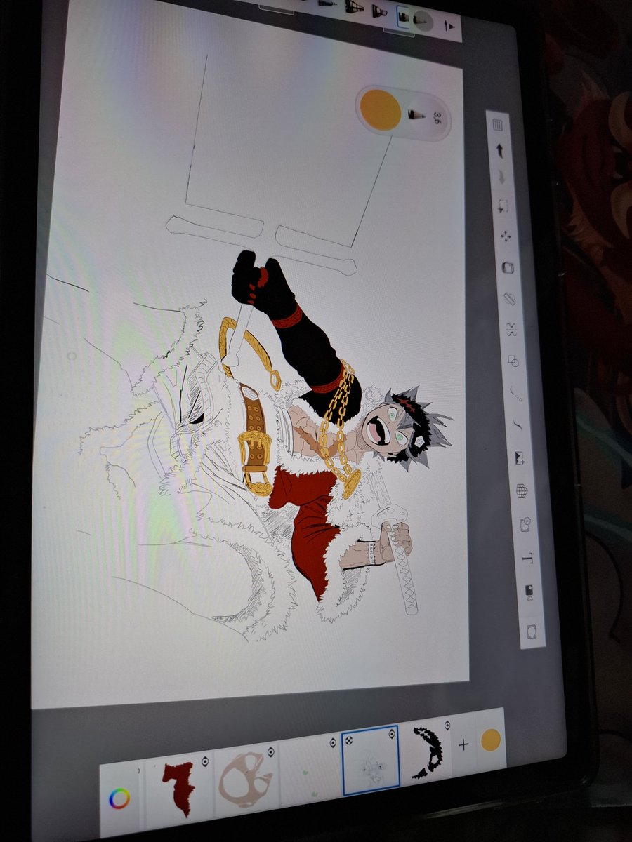 SerAlexBara's tweet photo. Spécialement pour la fin de BC, un manga qui m'avait fait redécouvrir la lecture, j'ai décidé de décalcer et colorier la planche (1ère fois mdr et c’est long) #blackclover #bc392 https://t.co/S3xhkjEMLQ