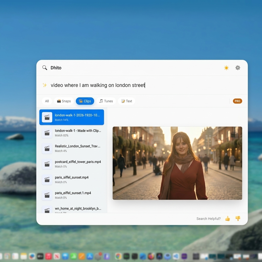 omni_qr's tweet image. Can't find a file on your machine? 🤯

Dhito lets you find local files just by describing what's inside them. Plus, you can chat with your files for insights.

100% private, secure, and runs entirely on your machine.

Try it: dhito.io 

#PrivacyFirst #productivity