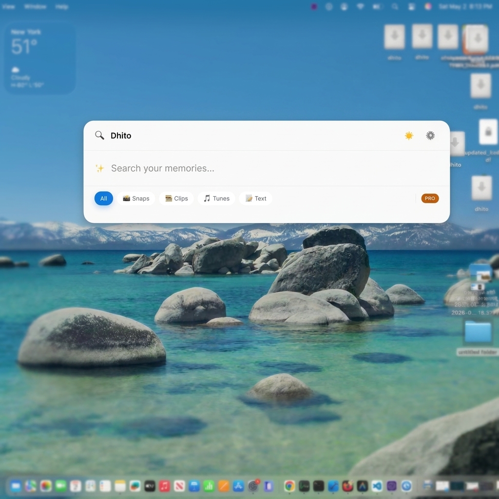 omni_qr's tweet image. Can't find a file on your machine? 🤯

Dhito lets you find local files just by describing what's inside them. Plus, you can chat with your files for insights.

100% private, secure, and runs entirely on your machine.

Try it: dhito.io 

#PrivacyFirst #productivity