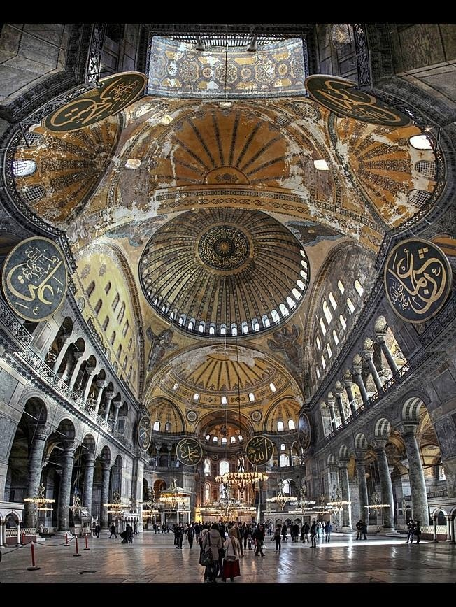 The Hagia Sophia in Istanbul, Turkey.