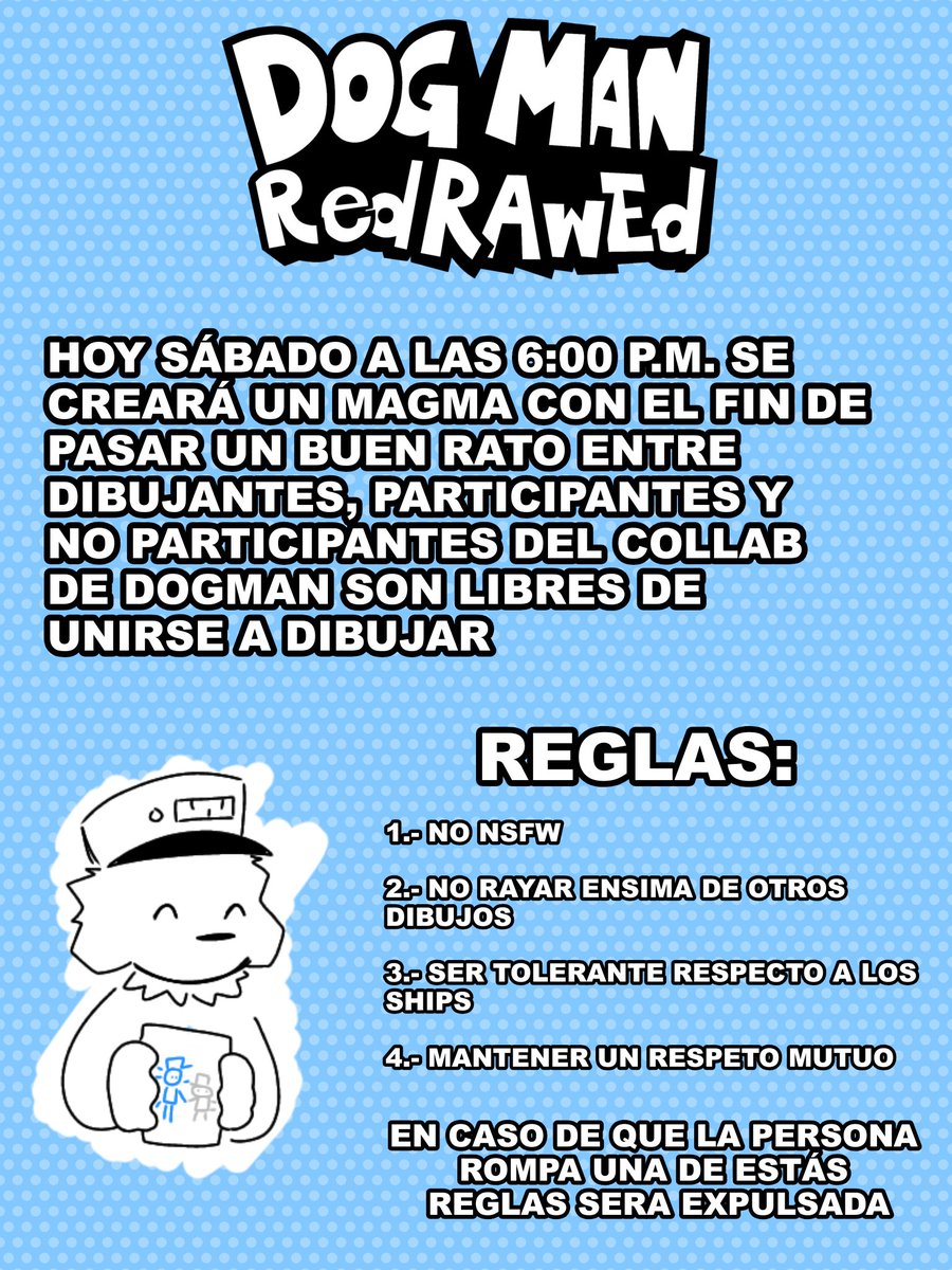 DogManRedrawed's tweet photo. ANUNCIO IMPORTANTE! (1/2) https://t.co/4ztoHr3ntV
