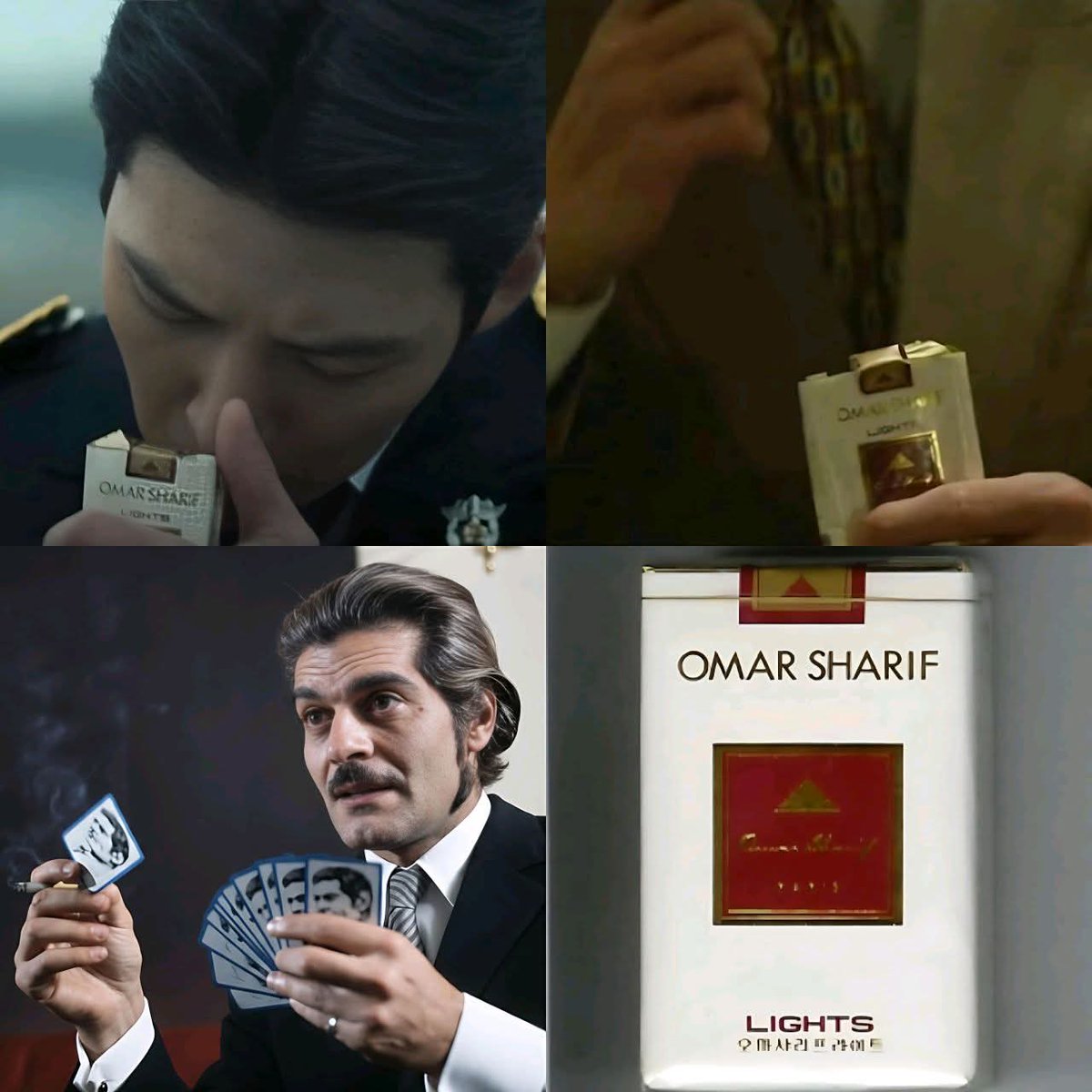 Ma_Mostafa12's tweet photo. في المسلسل الكوري الشهير The Worst Evil اللتي تدور أحداثه في التسعينات كان تدخين السجائر مرتبط بالبطل طوال أحداثه وكان يدخن سجائر باسم " عمر الشريف " 
 و هو خط إنتاج سجائر أطلقه الممثل المصري العالمي عمر الشريف في فترة التسعينات في كوريا الجنوبية بالإضافة إلي خط عطور بإسمه وألعاب بريدج للكمبيوتر ❤️🇪🇬