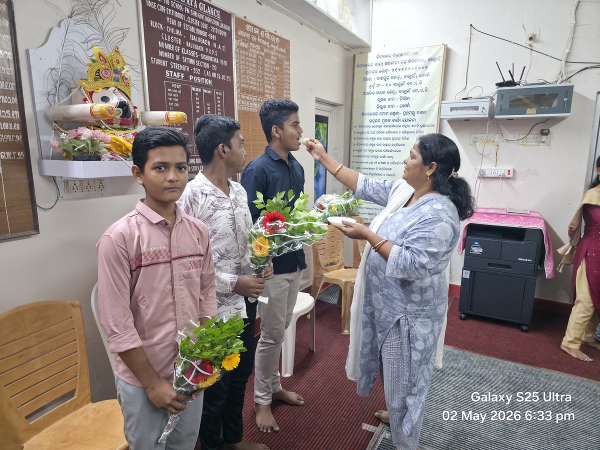 balugaonhs1949's tweet photo. Felicitation of our top rank holders in AHSCE-2026 (BSE ODISHA)
#pmshri
#pmshrischool
#deokhordha
#beochilika
#khordha
#osepa
#bseodisha
#chilika
#balugaon
#osta
#otvnews
#kanaknews
#proudmoment https://t.co/tjEdFJg5tW