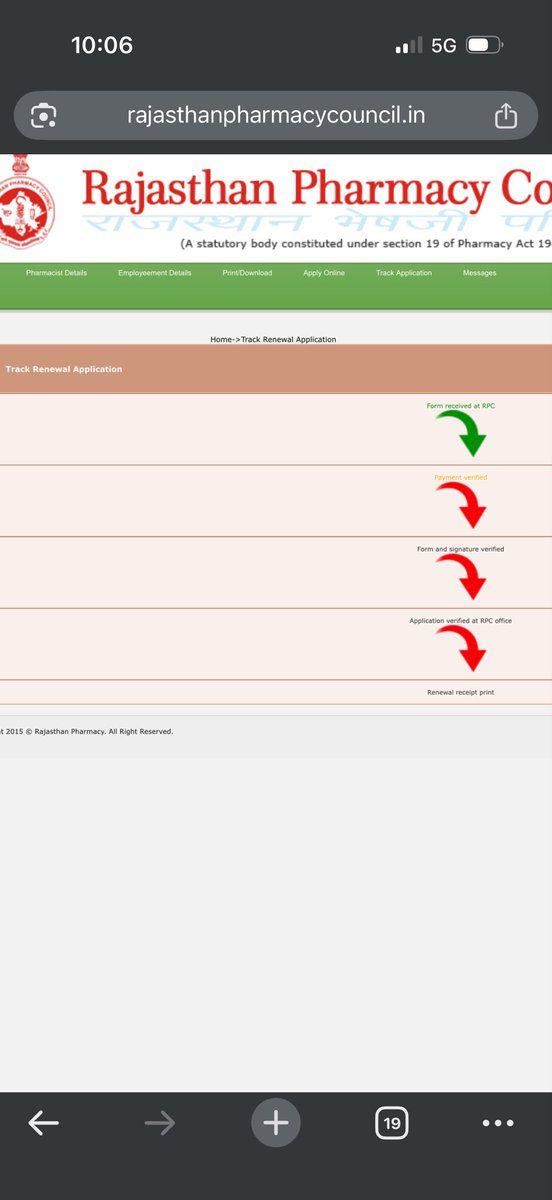 hemraj_65's tweet photo. @plmeenaINC @AapkaMurarilal @PCI_India @rajasthanpharmacycouncil
My pharmacist renewal application (Reg. No. 70267) is pending for approval despite payment and document upload. Unable to reach via phone/email. Kindly look into this urgently and help resolve. #Pharmacy #Rajasthan #PCI https://t.co/ndSIoIZbAh