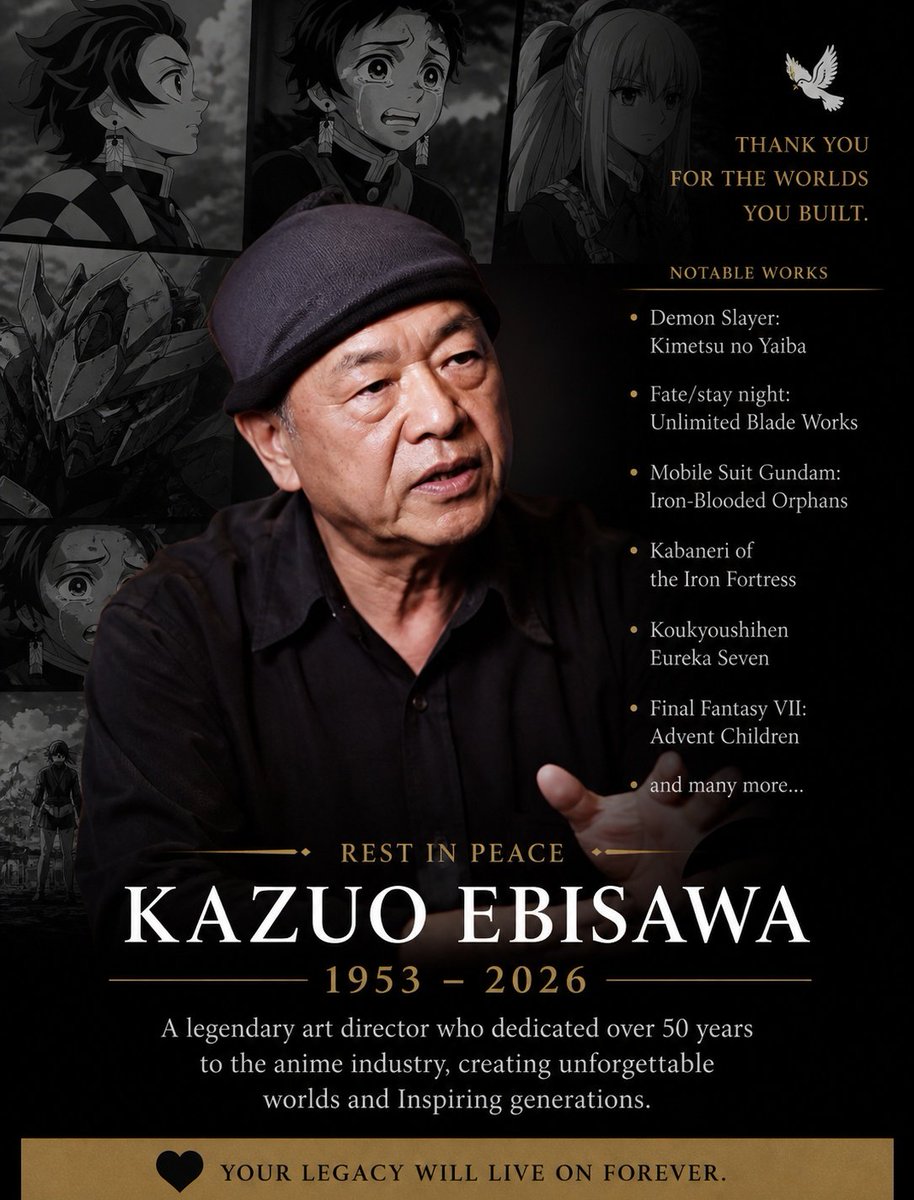 strawhat_davy's tweet photo. We lost one more. 
Rest in peace dear legend. https://t.co/ofOzG2zWDH