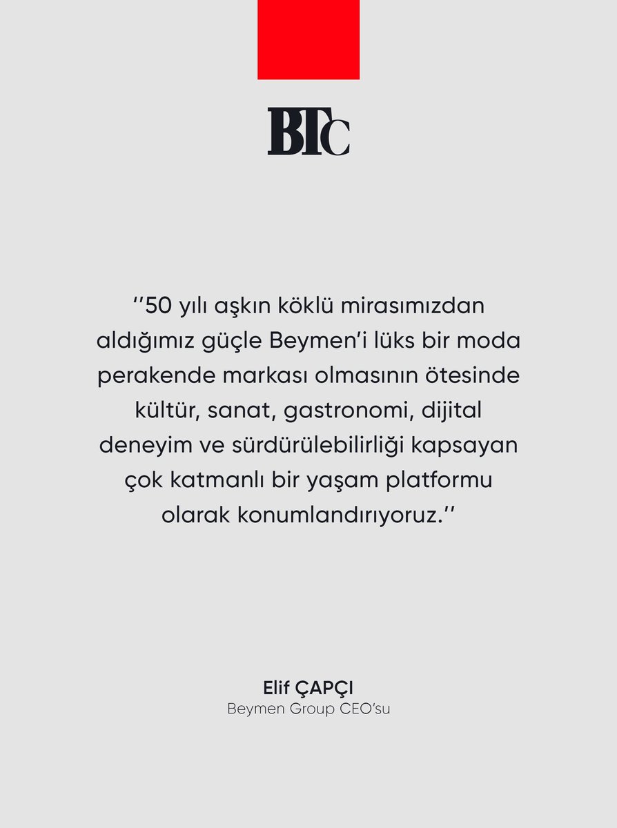 Türkiye’de lüks moda ve perakendeye liderlik eden Beymen Group’un CEO’su Elif Çapçı, Business Türkiye Mayıs sayısında.

businessturkiye.com.tr/roportajlar/du…