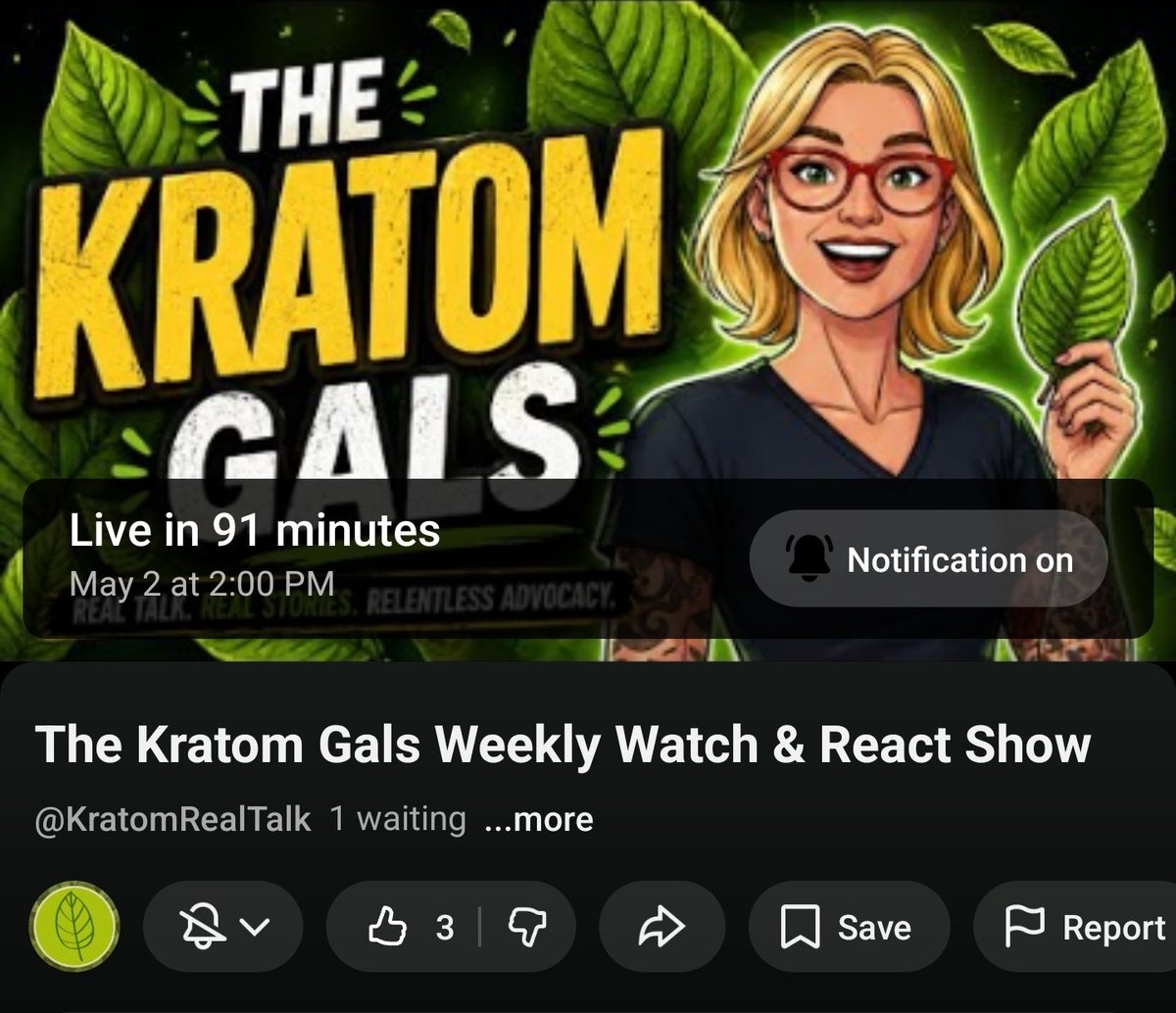 BAE_BotanicalAE's tweet photo. Come spend Saturday Afternoon with The Kratom Gals.

​Join us at 2:00 pm EST for a deep dive into botanical advocacy. Get updates on the latest in the kratom fight. Watch videos about advocacy and kratom information, both good and bad. Get tips on how to advocate.  Again this week you'll see @rgrahambae Robin Graham, President of Botanical Advocacy and Education (BAE).

Come and listen, share your thoughts in the comments, ask questions and connect with others passionate about education, advocacy and regulation. 

​Your voice matters!  It takes all of us working together to fight for the legality of kratom.

https://t.co/Xyv8sODAUn