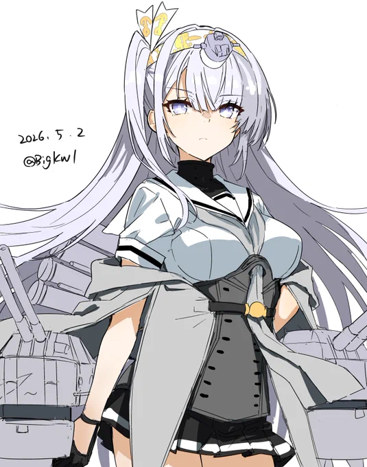 冬月 #艦これ版深夜の真剣お絵描き60分一本勝負 #艦これ版真剣お絵描き60分一本勝負_20260502