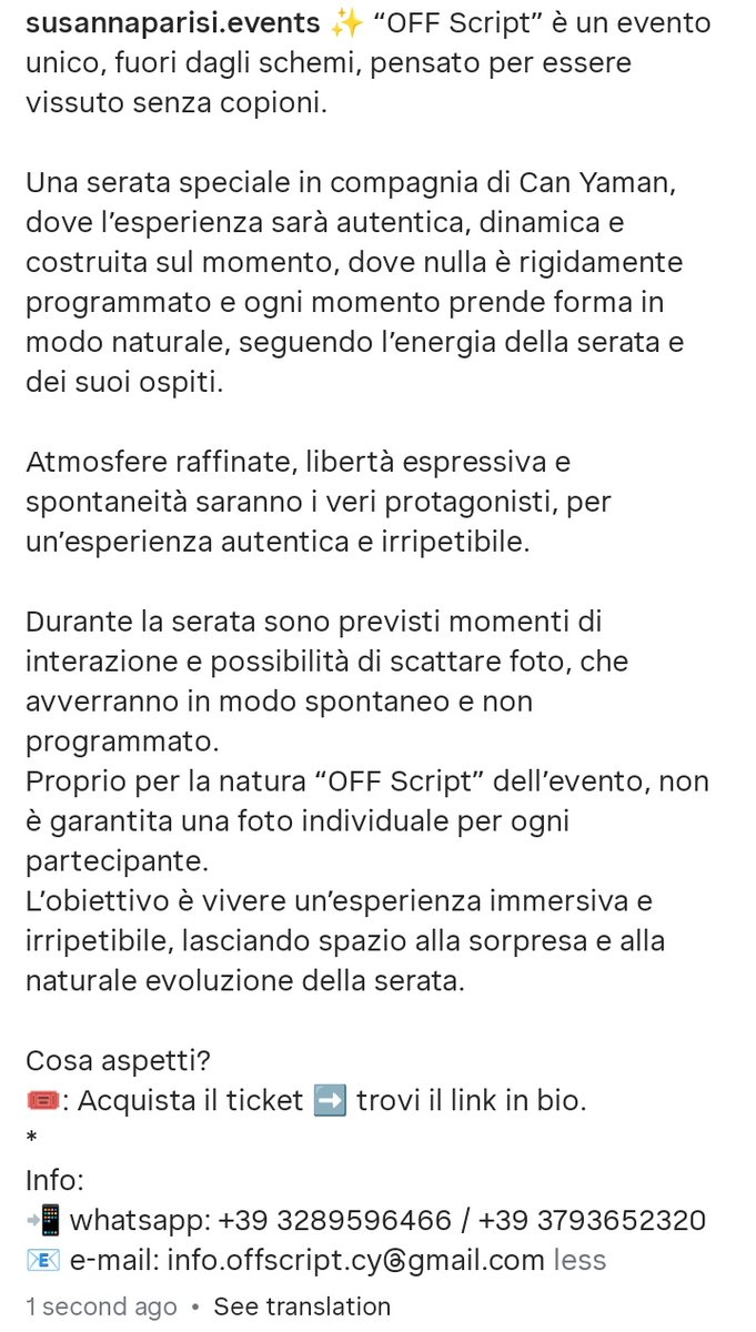 sontyk's tweet image. #CanYaman
#MeetAndGreet
IG susannaparisi.events
BENEVENTO
11 LUGLIO 2026
CAN YAMAN for all OFF SCRIPT
PRESSO VILLA LEPROSO BENEVENTO