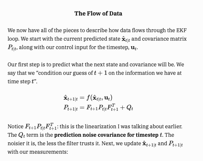 _jack_hogan's tweet photo. I've always found Kalman filter explanations to be a bit hard to follow, so I'm writing a blog post about a real-world use case and doing a ton of interesting math along the way, currently sitting at 2,000 words. This has been a lot of fun to write and I hope to have it published soon!