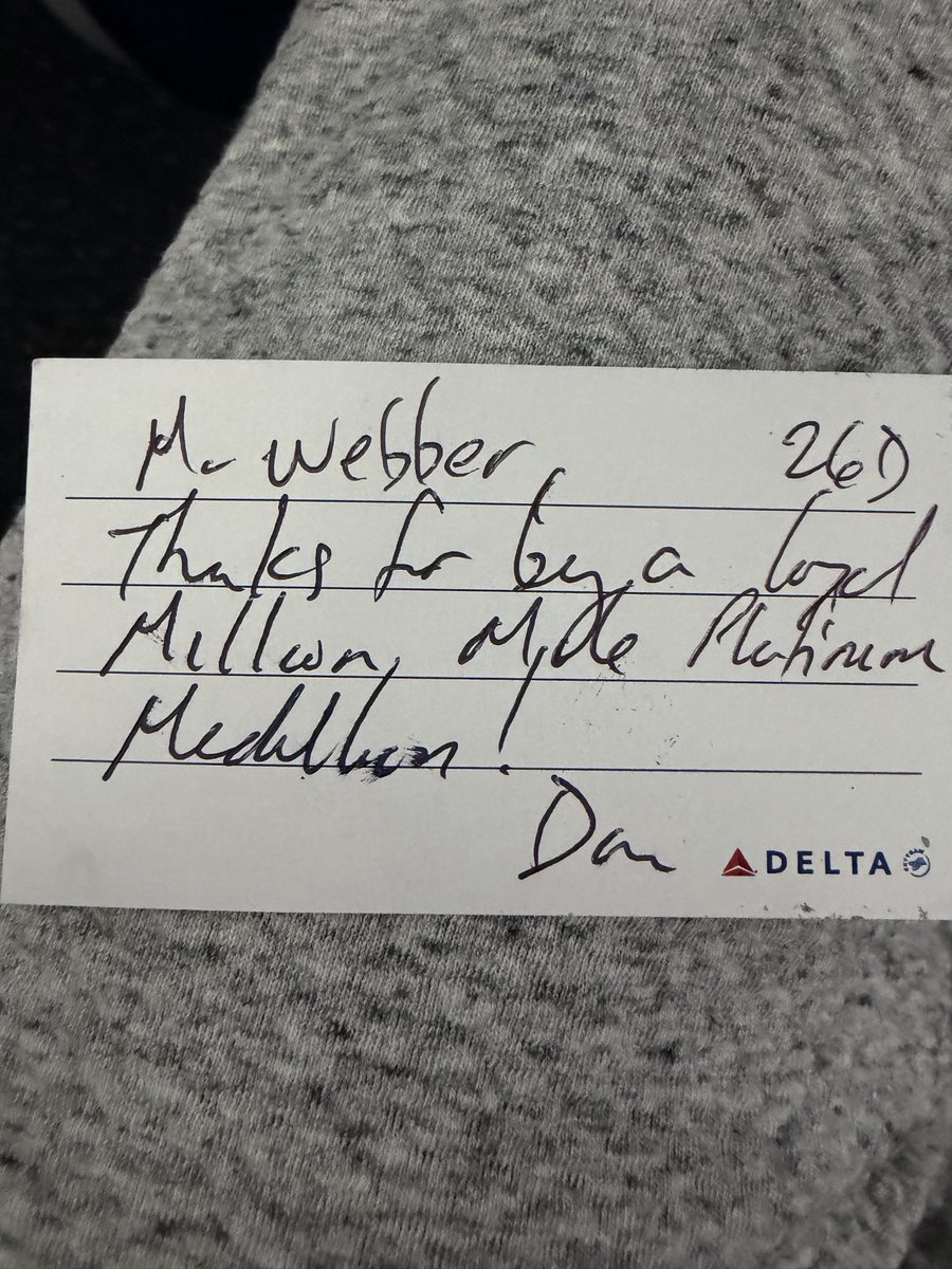 twebber's tweet photo. @Delta THANK You! Capt. Dan! https://t.co/eesRpTiPNY