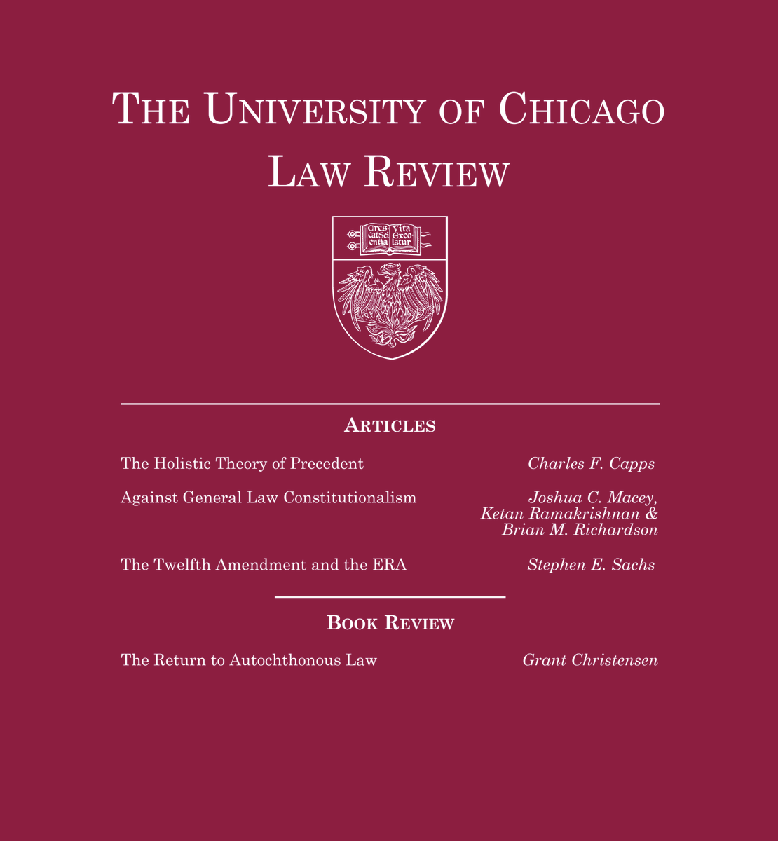 UChicago Law Review tweet media