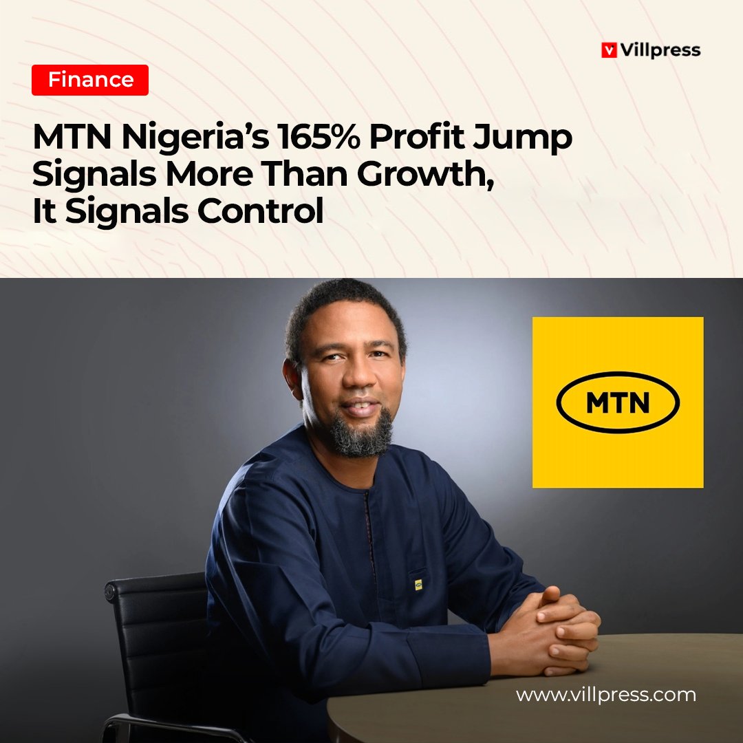 villpress's tweet image. MTN Nigeria just reported a 165.9% surge in profit after tax, but the real story goes far beyond the headline numbers.

Read the full breakdown below
villpress.com/mtn-nigerias-1…

#mtn #finance