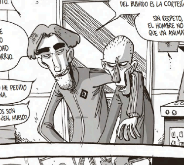 y esta mezcla entre el pulgas y el huesos que es
