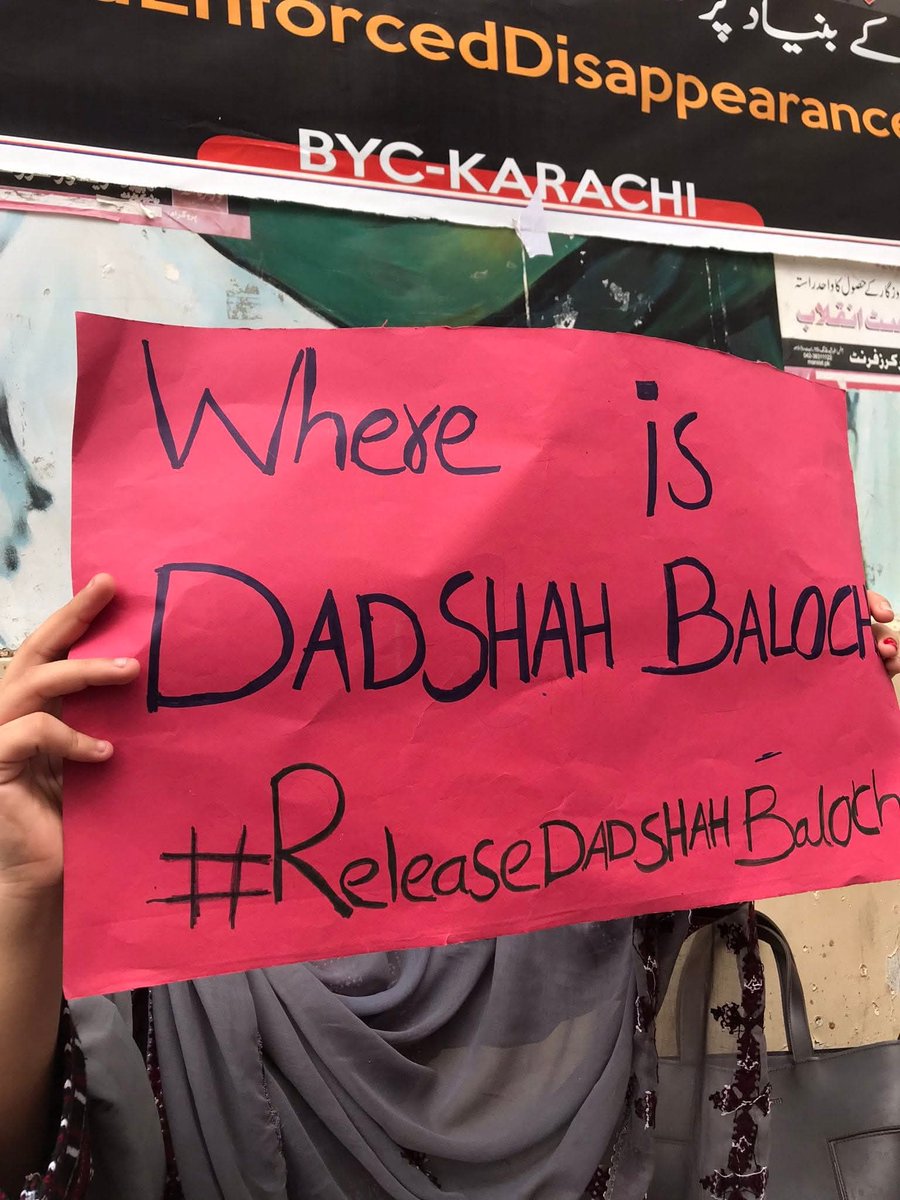 FoziaBaloch10's tweet photo. Where is Dad Shah Baloch?
We demand answers.
#ReleaseDaadShahBaloch https://t.co/uTQU9m76xV