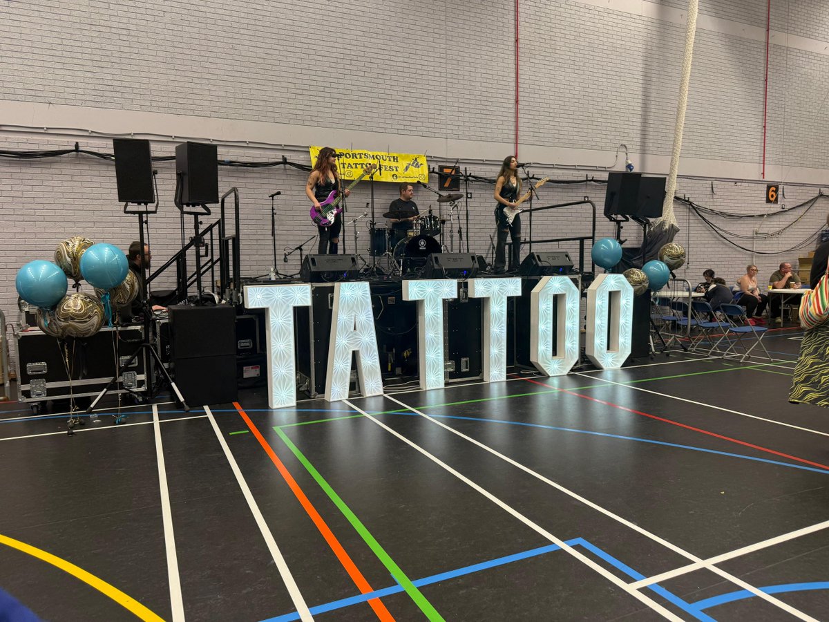 SBSeventsuk's tweet photo. Bringing the sound to life at Portsmouth Tattoo Fest, from stage monitors and speaker stacks to seamless mixing for the live band ๐ธ
Interested? Get in touch:
๐ 01489 326426
๐ง hello@sbs-events.com
๐ https://t.co/887IT6fcuf
#SBSEvents #PortsmouthTattooFest #LiveSound #AVSetup https://t.co/krkgAlOuUN