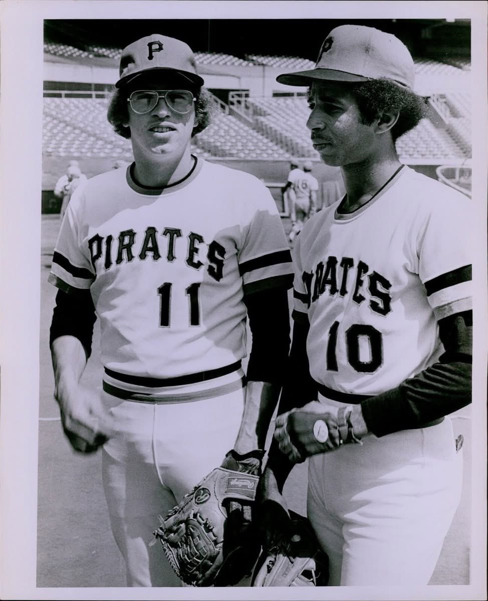 harvardplayer's tweet image. Mario Mendoza and Frank Taveras  #Pirates