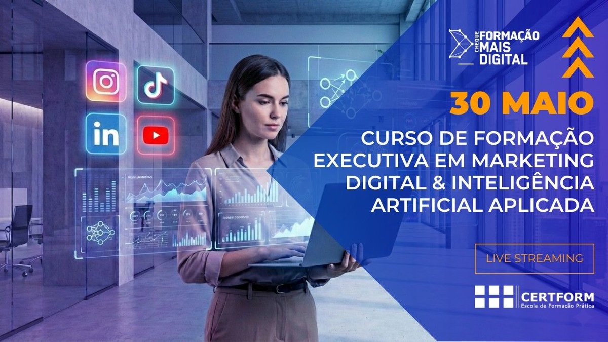 CERTFORM's tweet image. 🚀 Marketing Digital e IA Aplicada | Formação Executiva em Live Streaming youtu.be/KWrHlxC1OqY 

📨 geral@certform.pt

#MarketingDigital #InteligênciaArtificial #cursomarketingdigital #cursoIA #certform #livestreaming #CursoOnline #formação