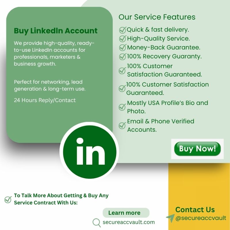 SecureAccMart's tweet photo. Looking to buy LinkedIn accounts for lead generation?

We provide high-quality USA LinkedIn accounts for:
✔ Marketing
✔ Outreach
✔ Business growth
Safe &amp; reliable service 🔥
Contact:
Telegram: @secureaccvault
WhatsApp: +18162483873

#TheClarityAct #MirandaCosgrove #BigWiz https://t.co/PWRSfqKk9n