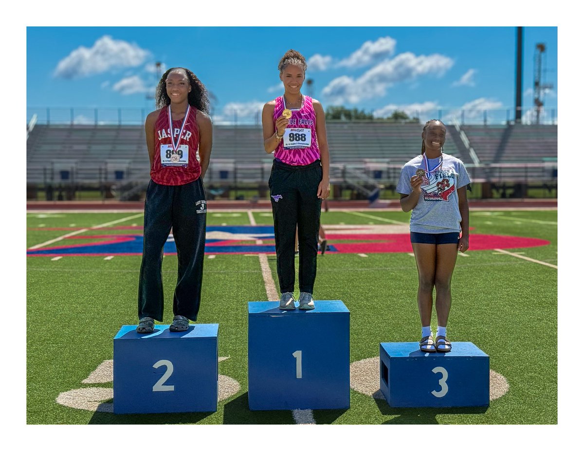 MFHS_Track's tweet photo. 4A Region III Track &amp; Field Championships Update:

Madison Cuplin punches her ticket to STATE! 🏆 Back-to-back Long Jump Regional Champion  — 20-2.50🔥 https://t.co/z9qwdx6T06