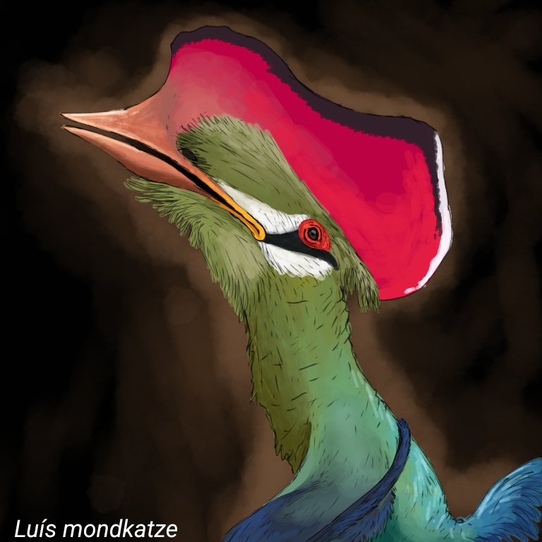 Luismondkatze01's tweet photo. #PteromaioBR

#caupedactylus ybaka with colors based on turacos!

#paleoart https://t.co/Rgxa24BBRt