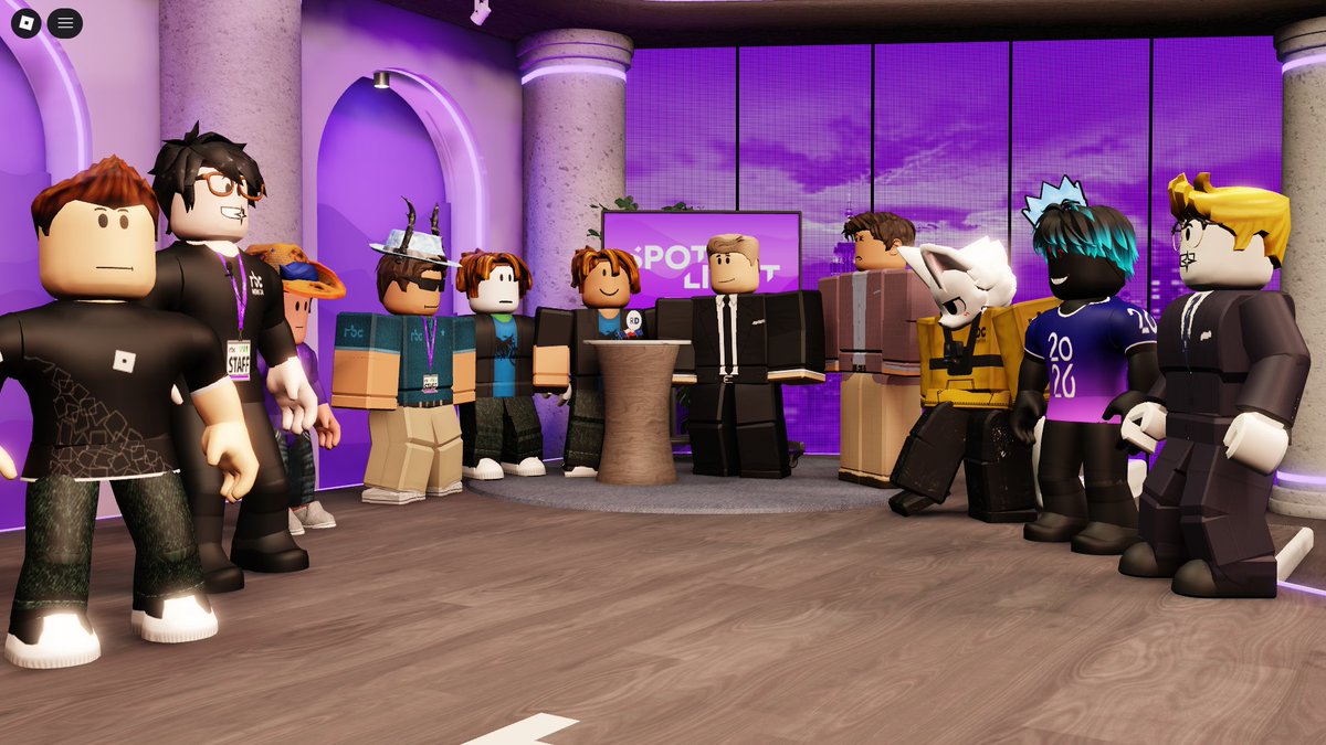 rbc_television's tweet photo. Many of our fans joined us in RBC Gufunes today to check out the new Spotlight studio!

Here is a link to the update: https://t.co/GIjBbgqY95

#Roblox #RobloxUpdate #RobloxDev #RobloxNews #RobloxTV #RobloxArt https://t.co/cz3pHPU4FD