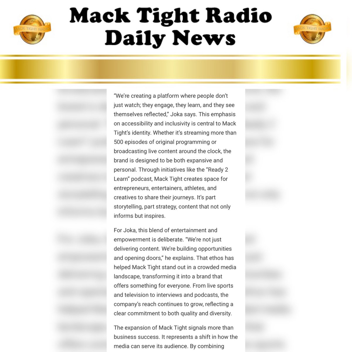 mack_joka's tweet photo. Appreciate the article #ValiantCEO 🔥👏🏾 #MackTight empire 👀 

- [LISTEN TO #MackTightRadio via TuneIn] https://t.co/EE8uiM5MzO