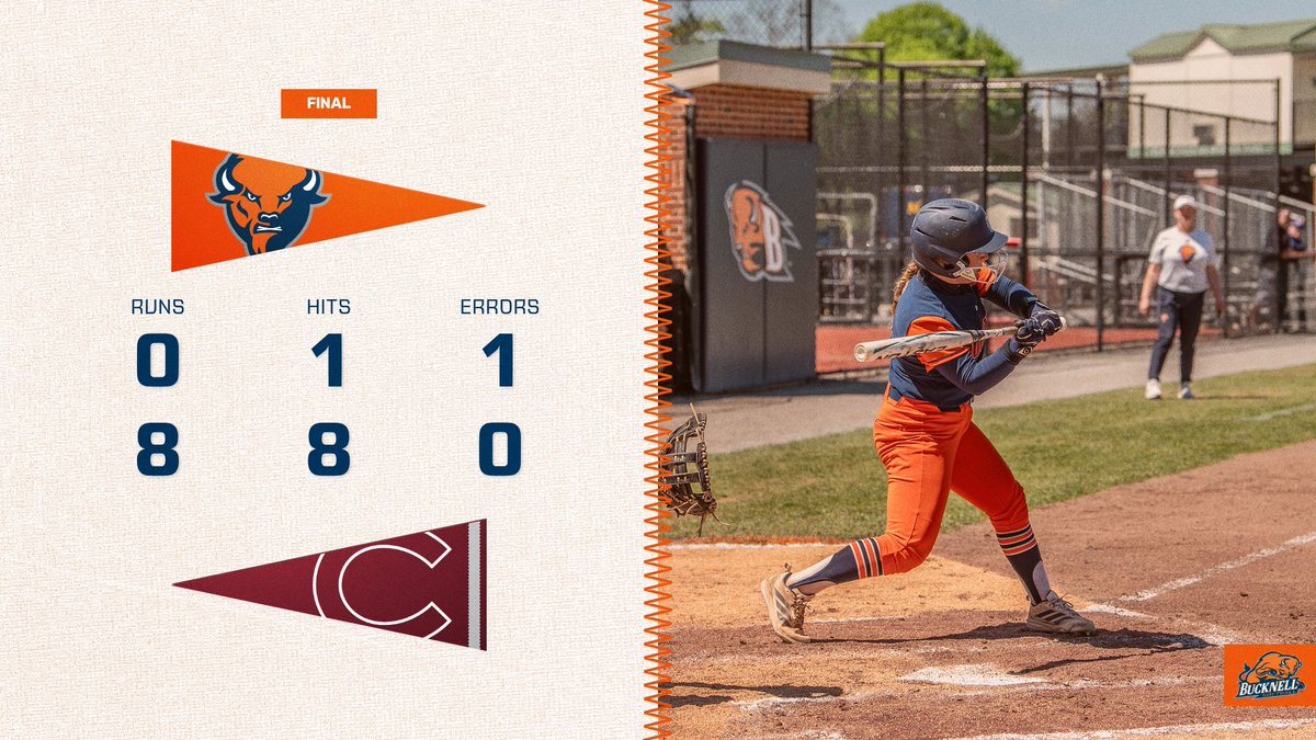 Bucknell_SB's tweet photo. FINAL 

Bucknell drops Game 1. 

#rayBucknell | #Team48 https://t.co/a2rXwUiy91