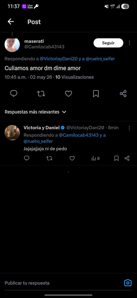Victoria y Daniel tweet media