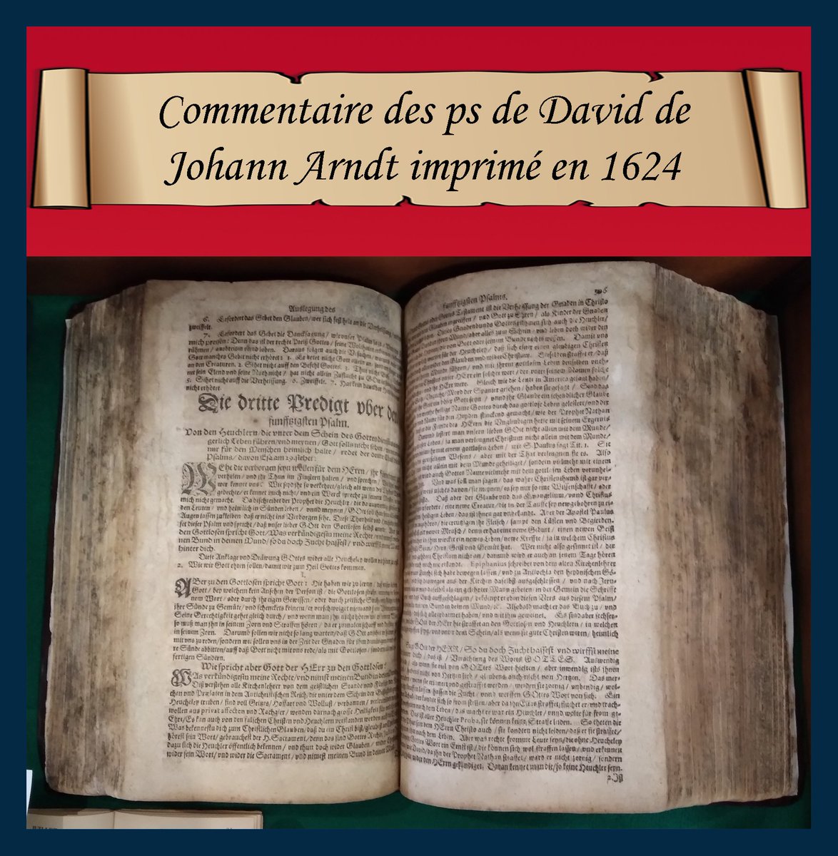 N-17-Commentaires de David imprimée en 1624. 1 Place Benjamin Zix Petite France Strasbourg, elshaddaimetalblanc.com/expo-bible-200…